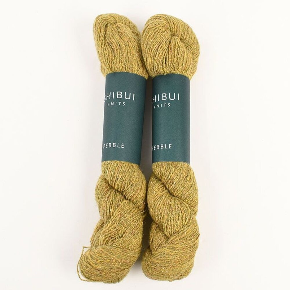 Shibui Knits Pebble Yarn 2 Skeins Light Fingering Silk Merino Cashmere Pollen